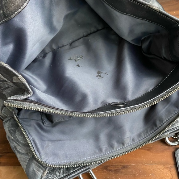 Coach | Silver Fabric Purse - Picture 5 of 7